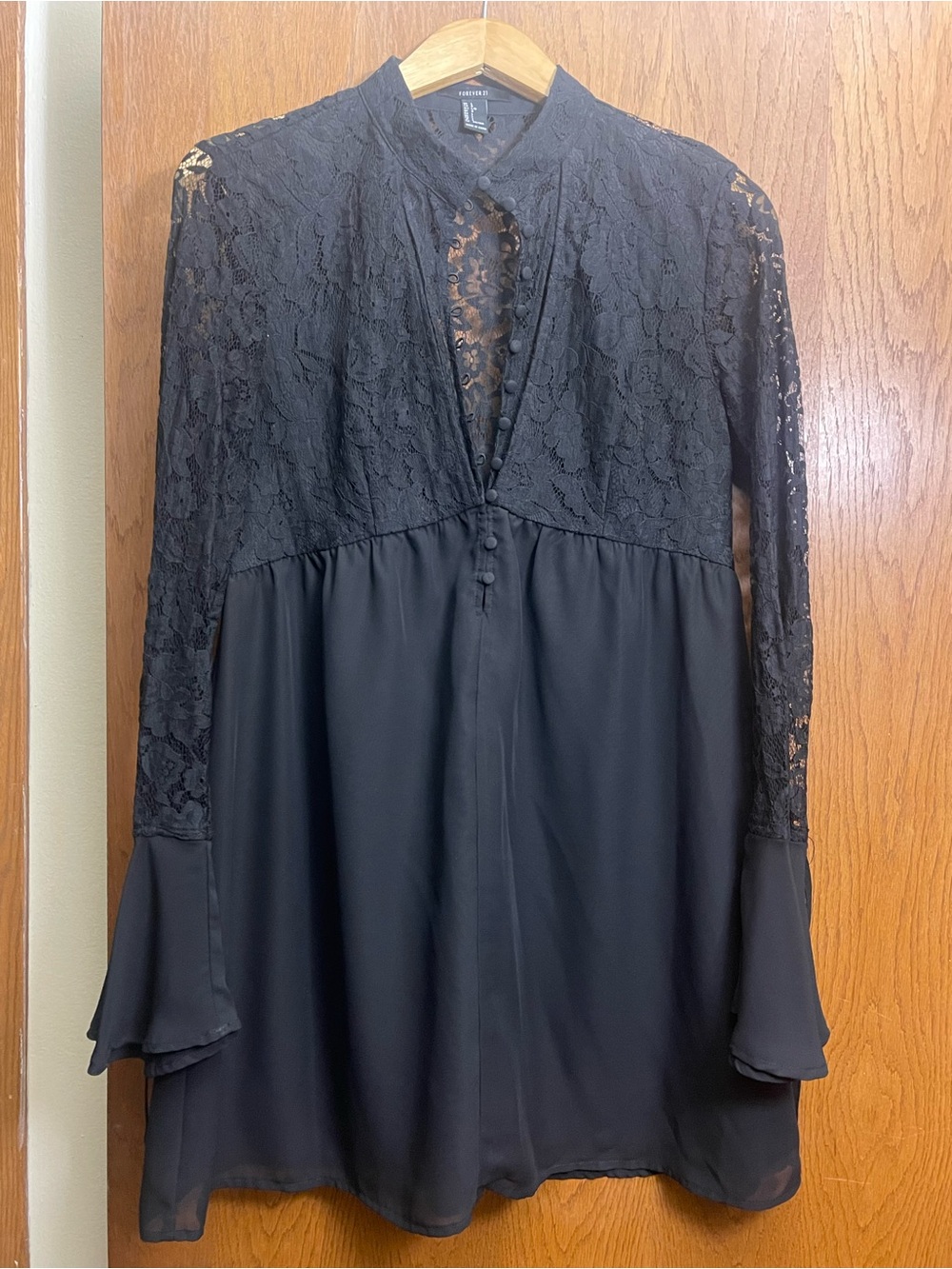 Forever 21 Black Lace Mini Dress